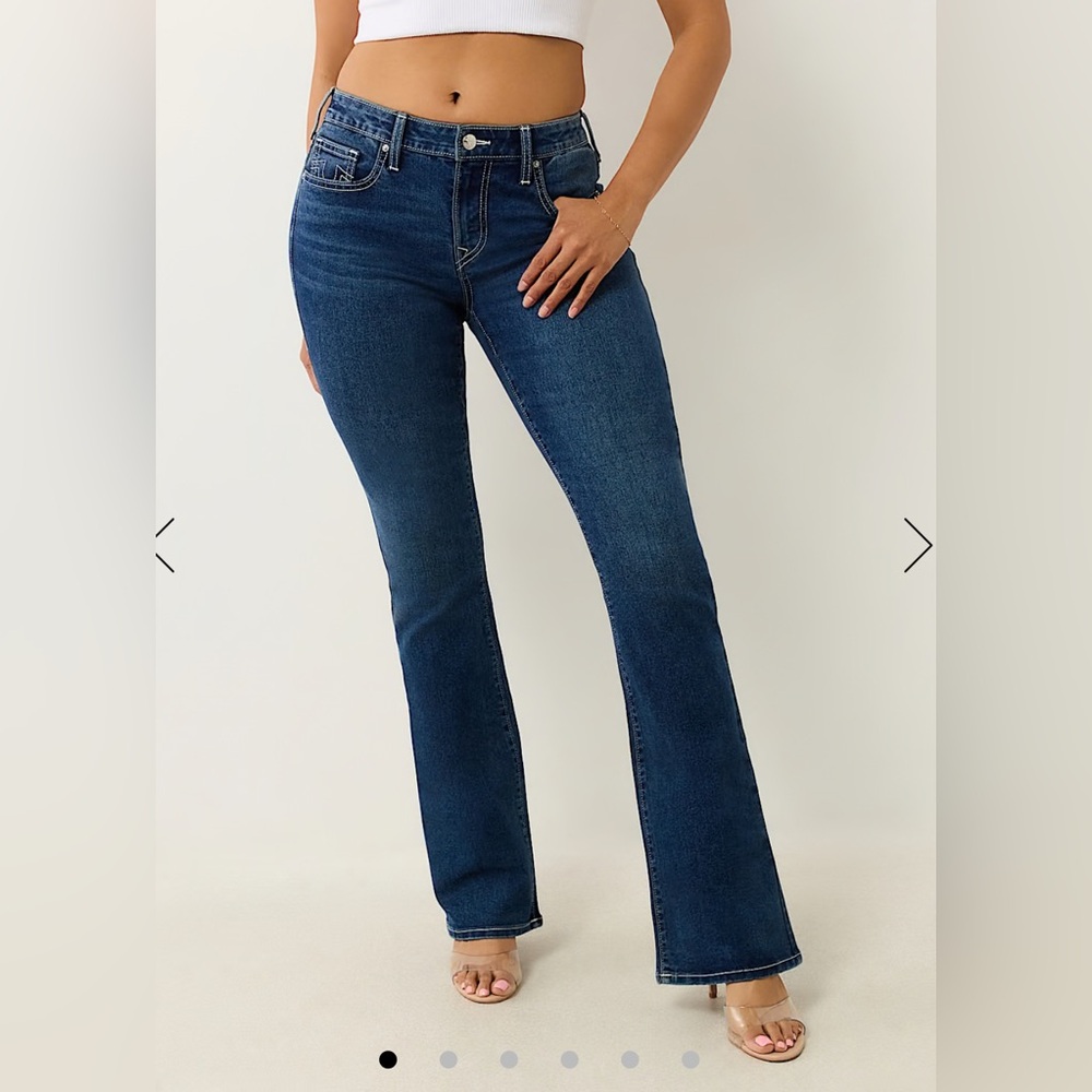 True Religion BECCA MID RISE BOOTCUT JEAN - Dark Wash (size 24)